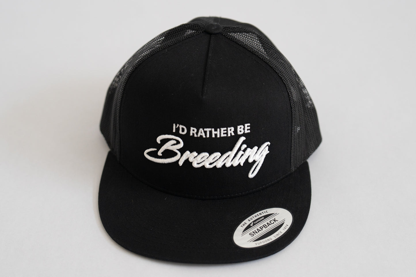 Premium Snapback - Black Mesh