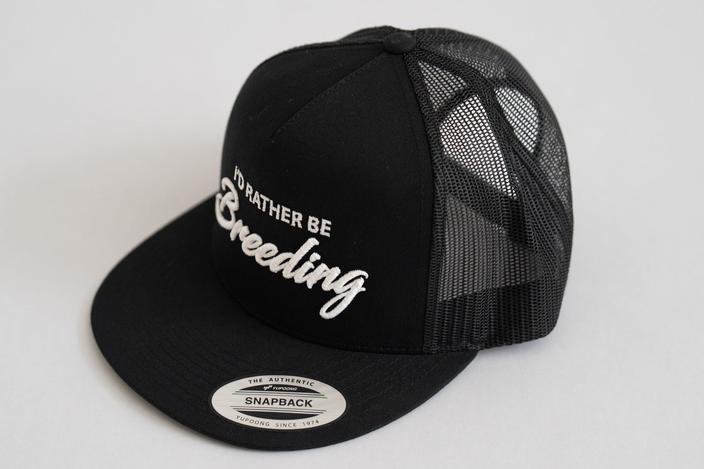 Premium Snapback - Black Mesh