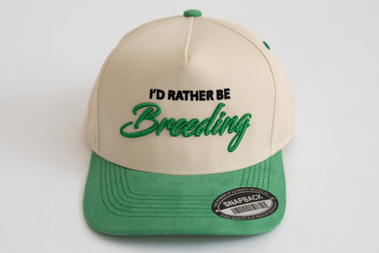 Premium Snapback - Green & Cream