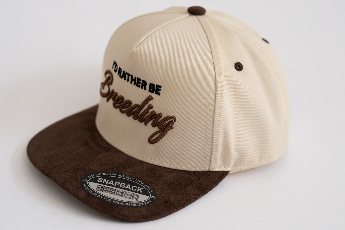 Premium Snapback - Brown & Cream