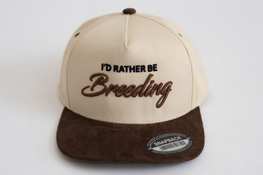 Premium Snapback - Brown & Cream