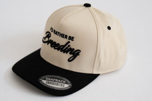 Premium Snapback - Black & Cream