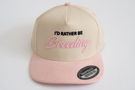 Premium Snapback - Pink & Cream